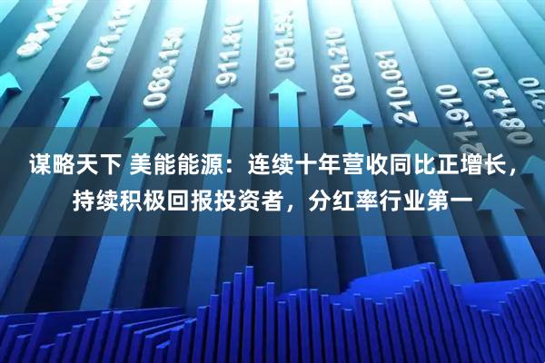谋略天下 美能能源：连续十年营收同比正增长，持续积极回报投资者，分红率行业第一